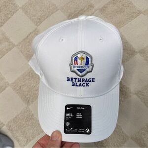 NWT Nike White Bethpage Black Ryder Cup 2025 Golf Cap